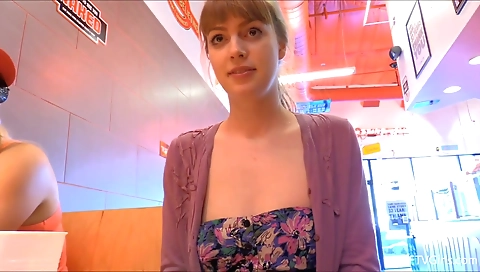 Spanish girl shows off her shave pussy