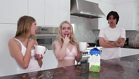 Sexy chick with huge tits and anal fucked