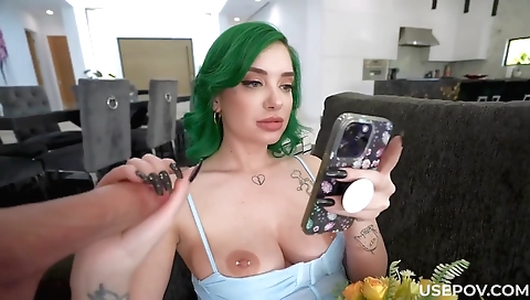 Sexy girl with big black ass gets fucked